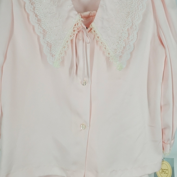 Christian Dior Vintage 100% Polyester Youth Pajama Set Size 6 Pink NWT - Picture 7 of 9